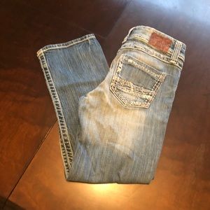 BKE denim cropped jeans.